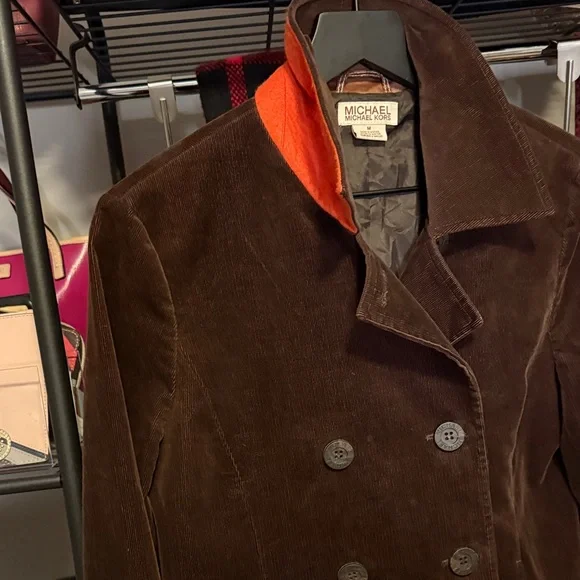 Michael Kors Women's Chocolate Pea Coat - Picture 5 of 8